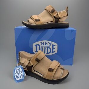 Hey Dude Carson Outdoor Sandal Sport Mode Tan/Brown Men's Size 11